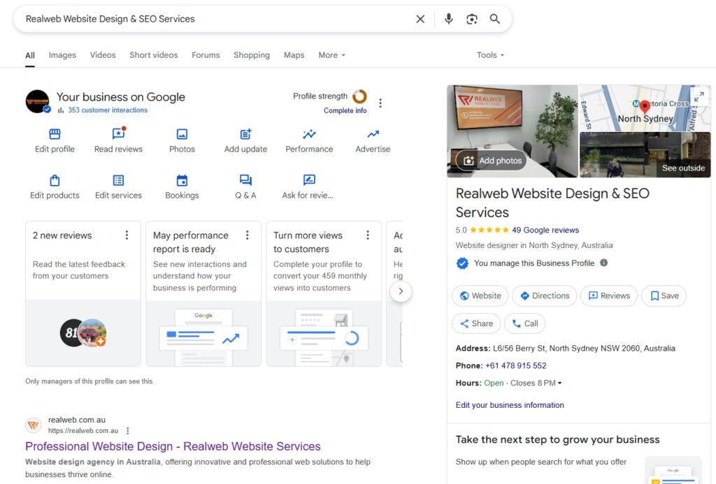 Google Business Account