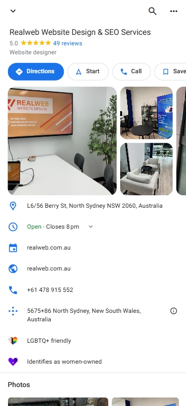 If your business is not listed, you can add it directly on Google Maps.